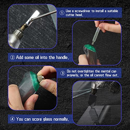 Glass Cutting Tools Kit with Pliers and Cutters