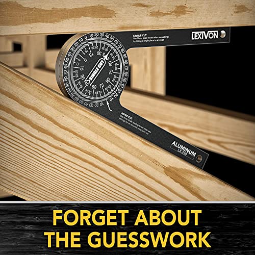 Rust-Proof Aluminum Miter Saw Protractor (7")