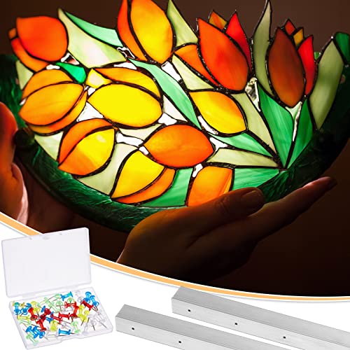 6" Block System & Mixed Push Pins for Stained Glass