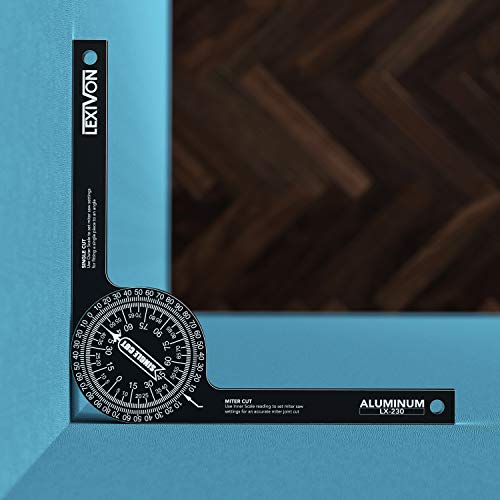 Rust-Proof Aluminum Miter Saw Protractor (7")