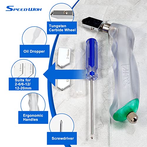 20 pc Glass Cutting Set with Accessories