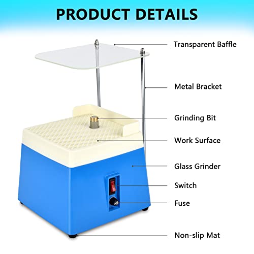 Stained Glass Grinder with 4200RPM Speed