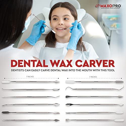 MaxoPro Wax Carving Tools Set - 12 Pcs
