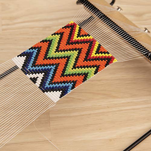 Extra Wide Metal Bead Loom Kit with Beads