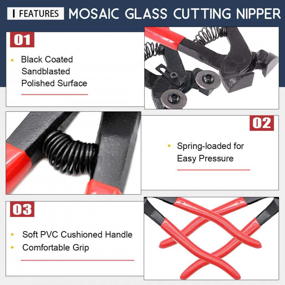 12-Piece Heavy Duty Stained Glass Tool Set