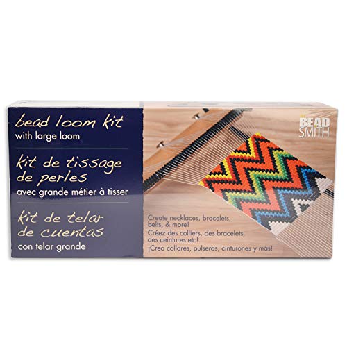 Extra Wide Metal Bead Loom Kit with Beads