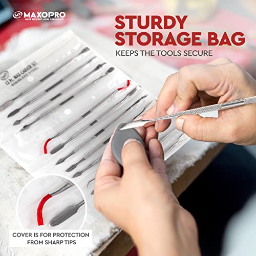 MaxoPro Wax Carving Tools Set - 12 Pcs