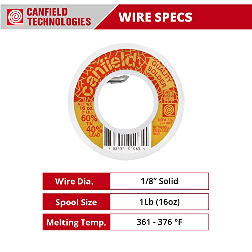 Stained Glass Solder - Canfield 60/40