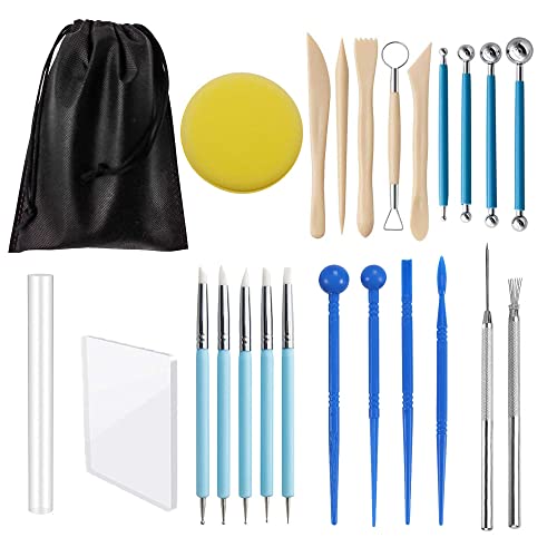 24pcs Polymer Clay Pottery Tool Kit