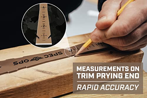 Trim Bar with Ruler, Beveled Edges, Nail Puller