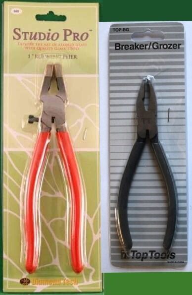 Stained Glass Pliers for Running and Breaking