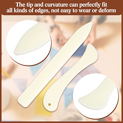 Stained Glass Tools 4 Pieces FID Stained Glass Plastic Burnisher Flat Stained Glass Foil Holder Stained Glass Supplies for Stained Glass Work DIY Handicrafts