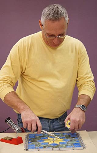 Delphi Glass Ultimate Stained Glass Start-Up | Includes Colorful Stained Glass, Glass Grinder, Tools and Supplies
