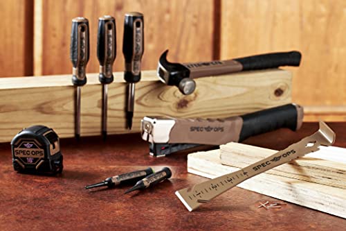 Trim Bar with Ruler, Beveled Edges, Nail Puller