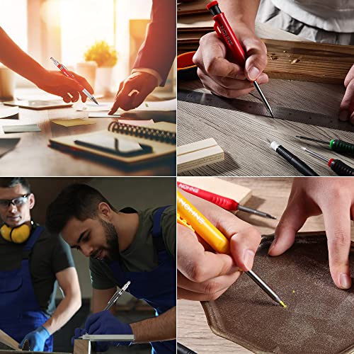 Mechanical Carpenter Pencils with Sharpener and Refills