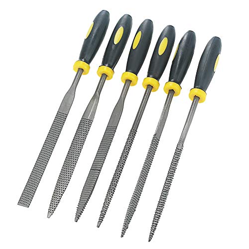 Traditional Wood Carving File Set with Rubber Handle