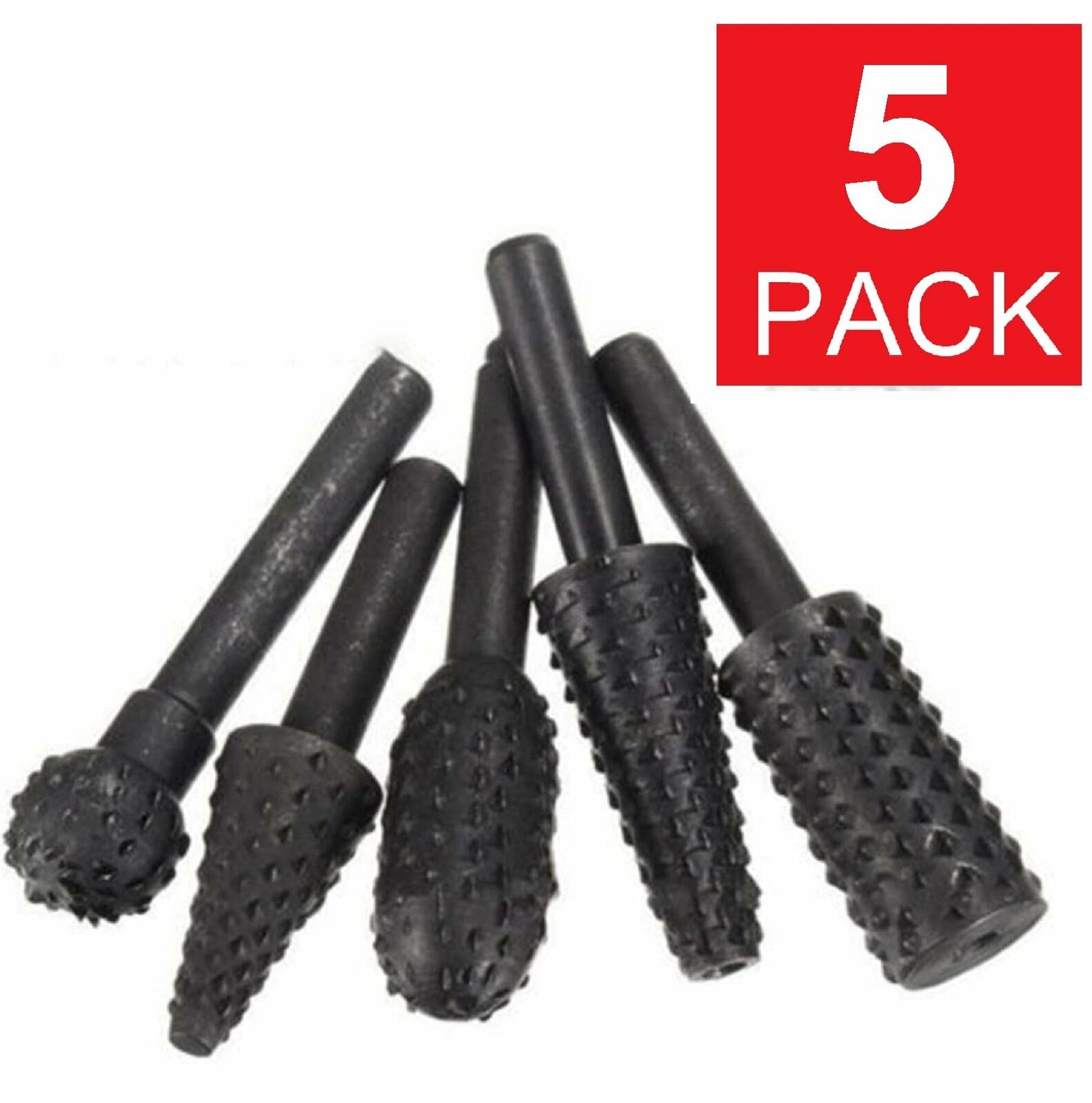 5-pack 1/4" Steel Drill Bit Set Cutting Tools for Woodworking Knife Wood Carving
