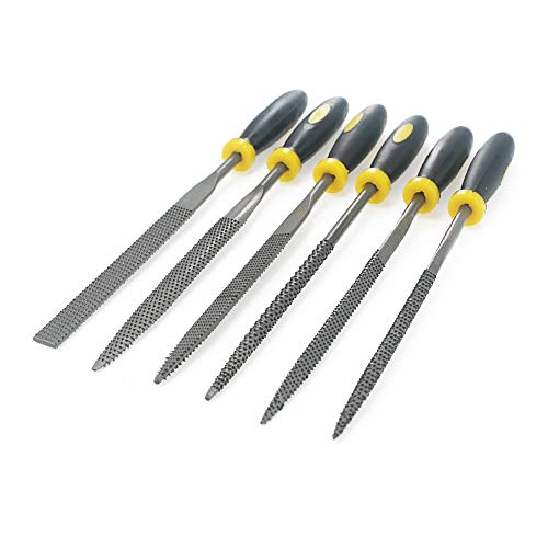 Traditional Wood Carving File Set with Rubber Handle