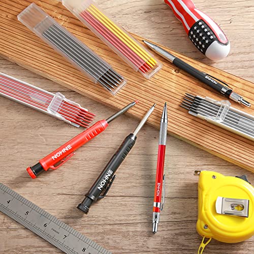 Mechanical Carpenter Pencils with Sharpener and Refills