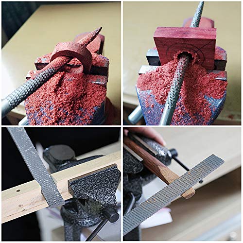 Traditional Wood Carving File Set with Rubber Handle