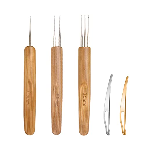 Dreadlock Crochet Hook Tool Kit - 5 Pieces