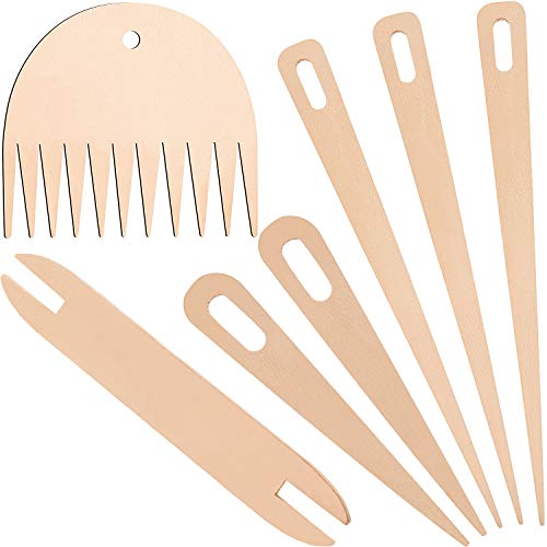 7 Piece Traditional Wood Weaving Set