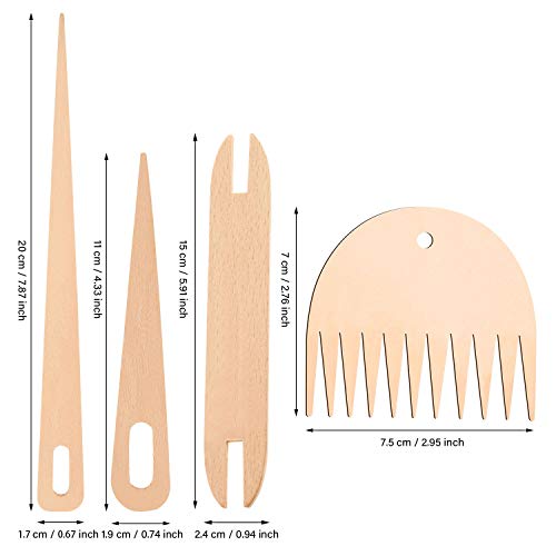 7 Piece Traditional Wood Weaving Set