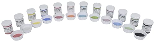 12 Assorted Colors, 4 oz. True Flow Gloss Glazes