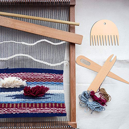 7 Piece Traditional Wood Weaving Set