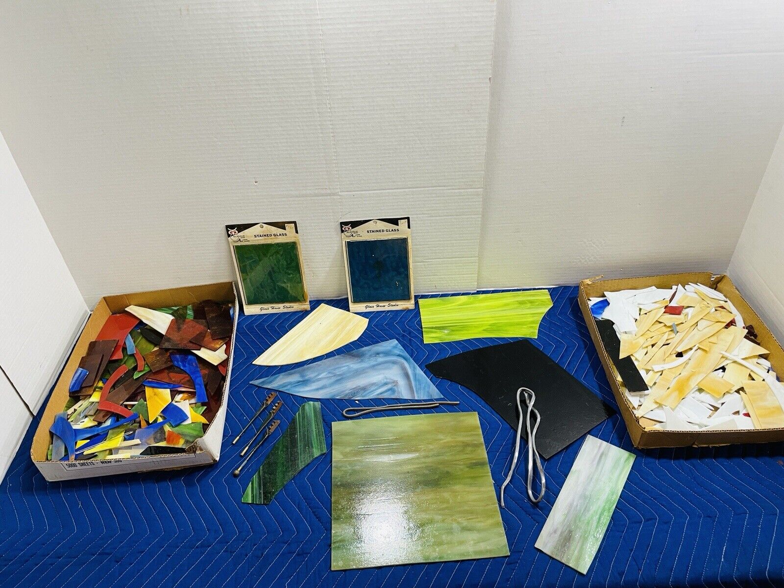 20+ lbs Stained Glass Scrap Pieces for Crafting