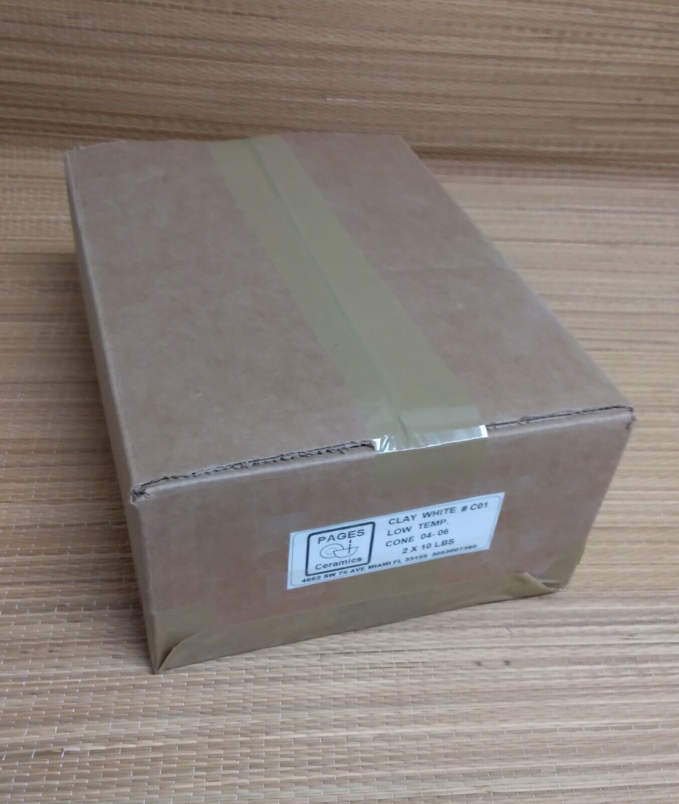 20lbs White Earthenware Clay - Cone 06