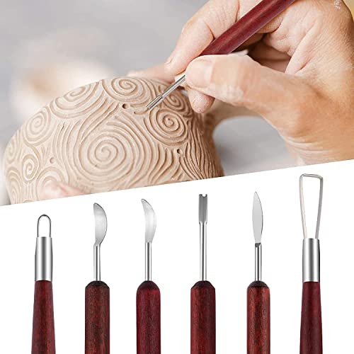 Traditional 9-Piece Clay Pottery Tool Set
