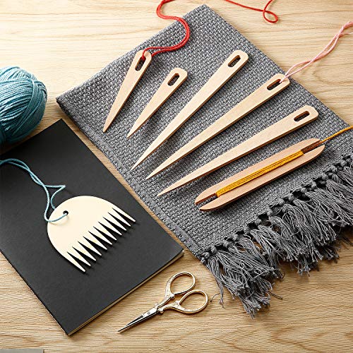 7 Piece Traditional Wood Weaving Set