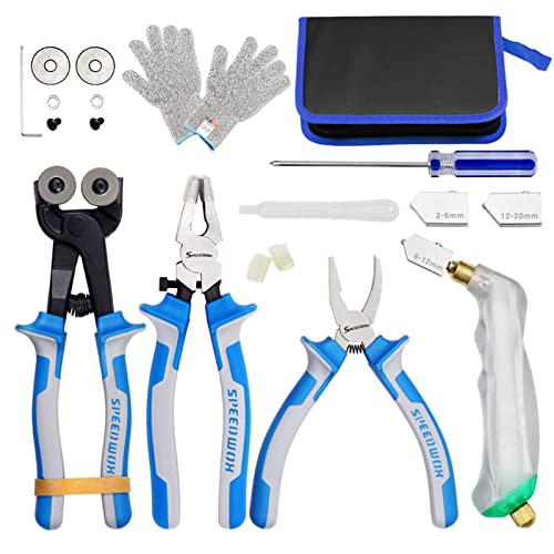 20 pc Glass Cutting Set with Accessories
