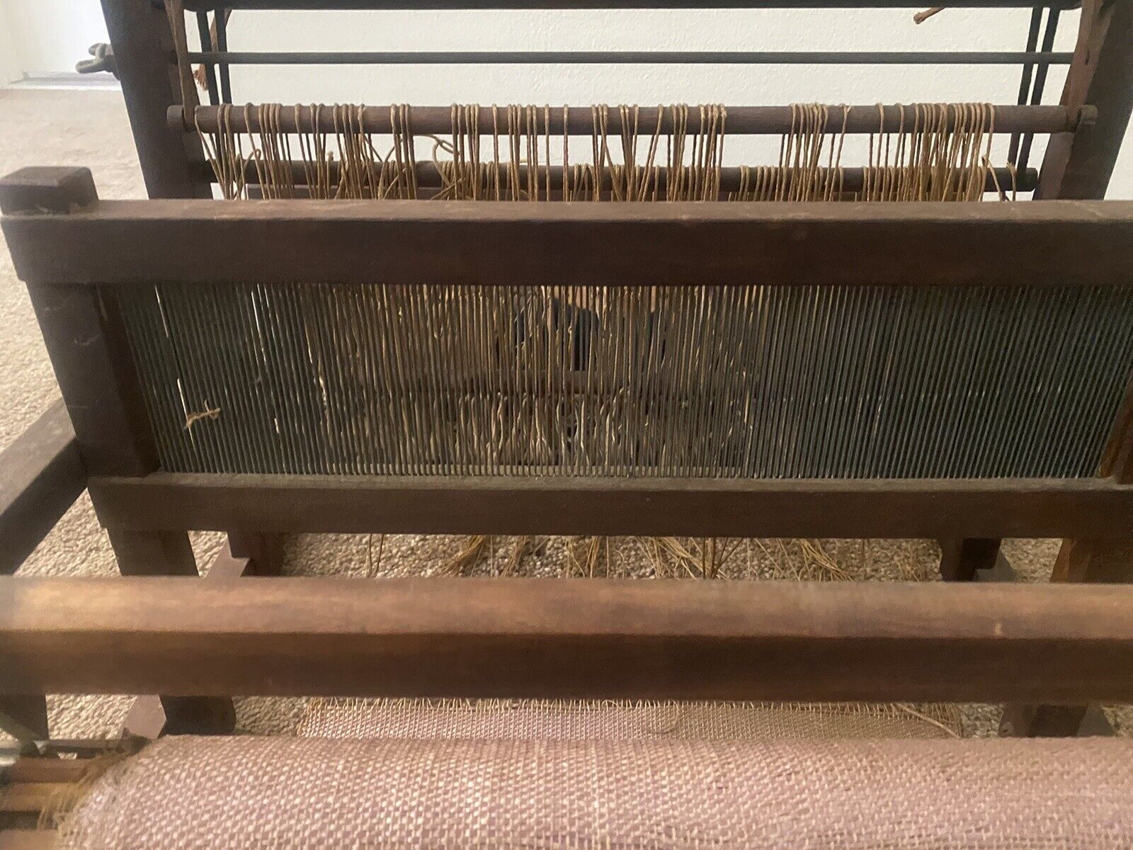 Antique Rug Weaving Loom, 15.5" x 14.5