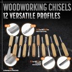 12-Piece Schaaf Wood Carving Chisel Set