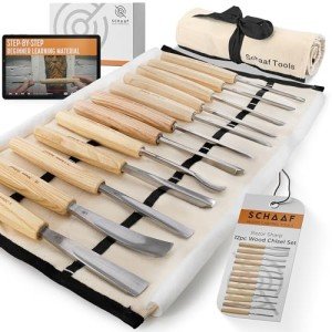 12-Piece Schaaf Wood Carving Chisel Set