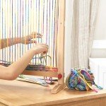 Wooden Multi-Craft Weaving Loom with Extra-Large Frame