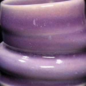 Glossy Translucent Amethyst Ceramic Glaze Pottery