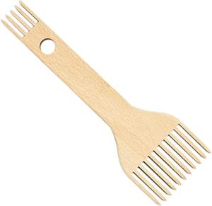 Double-Ended Wooden Weaving Loom Comb for Handcrafts
