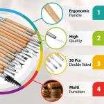 30-Pc Ceramic & Polymer Clay Sculpting Set