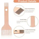 Handcrafted Double-Ended Weaving Loom Comb