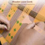 Handcrafted Double-Ended Weaving Loom Comb
