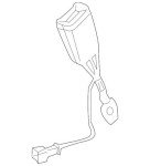 Mercedes-Benz OEM Seat Belt Buckle 2048600269