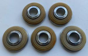 Vintage Mopar Window Crank Escutcheons - Lot of 5