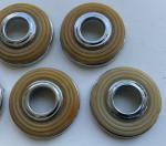 Vintage Mopar Window Crank Escutcheons - Lot of 5