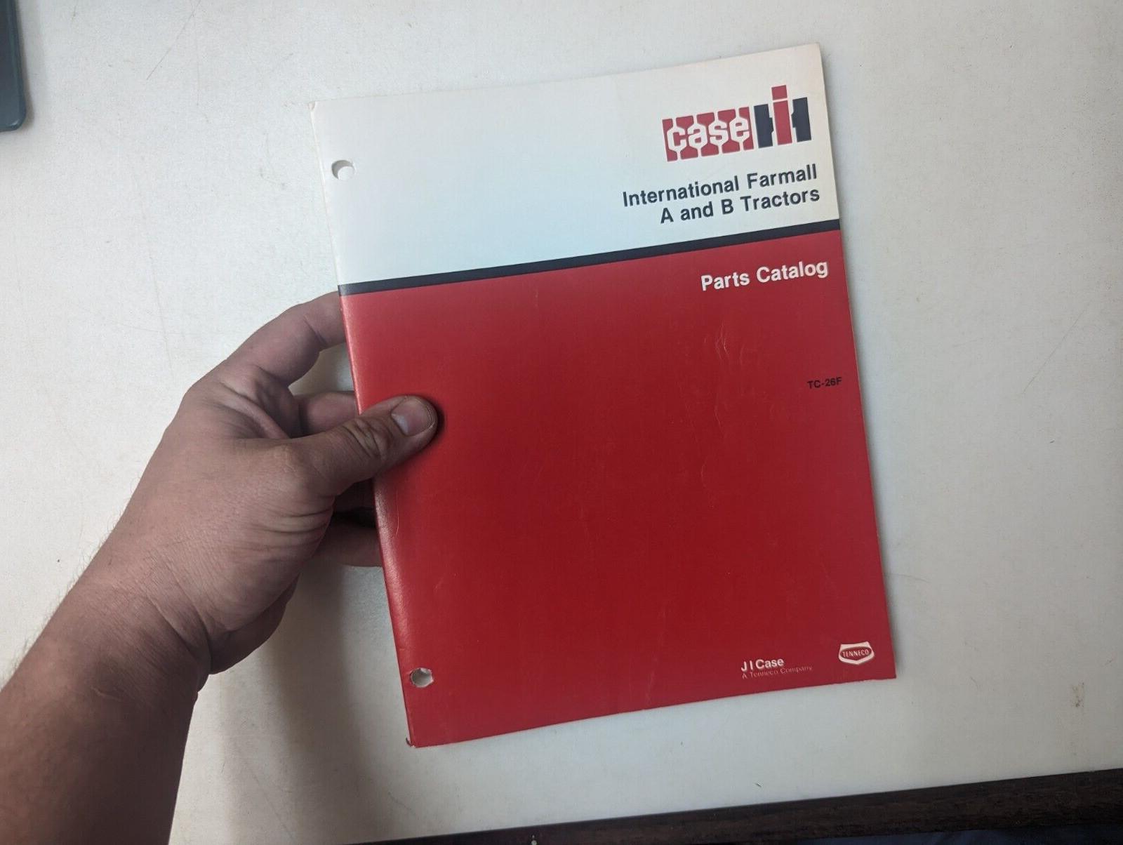 International Farmall IH Tractor A B Parts List