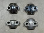 Harley Fork Leg Slider Axle Clamp Parts Set