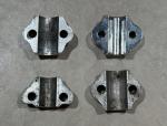 Harley Fork Leg Slider Axle Clamp Parts Set