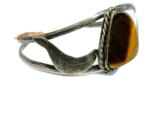 Sterling Silver Tiger Eye Cuff Bracelet 3